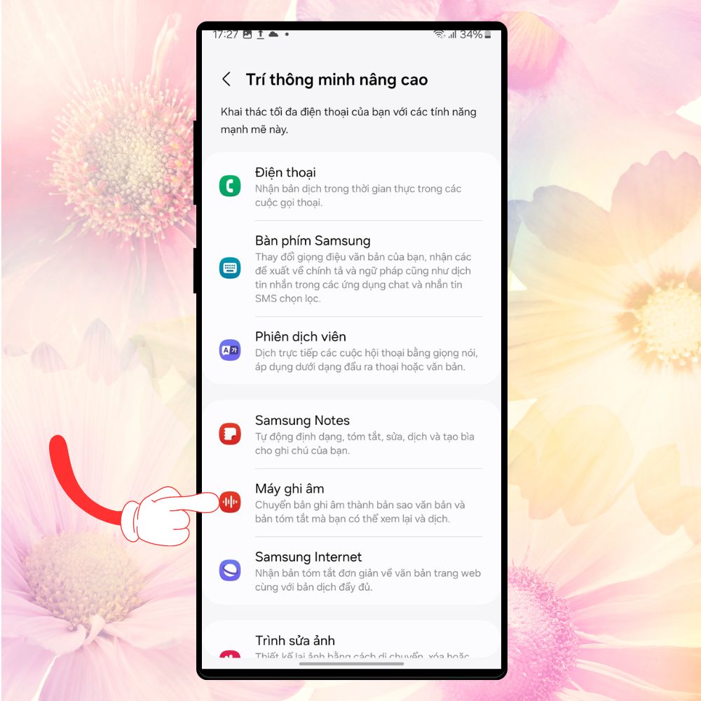 Cách sử dụng tính năng trợ lý ghi âm trên Samsung Galaxy S24 Series 3