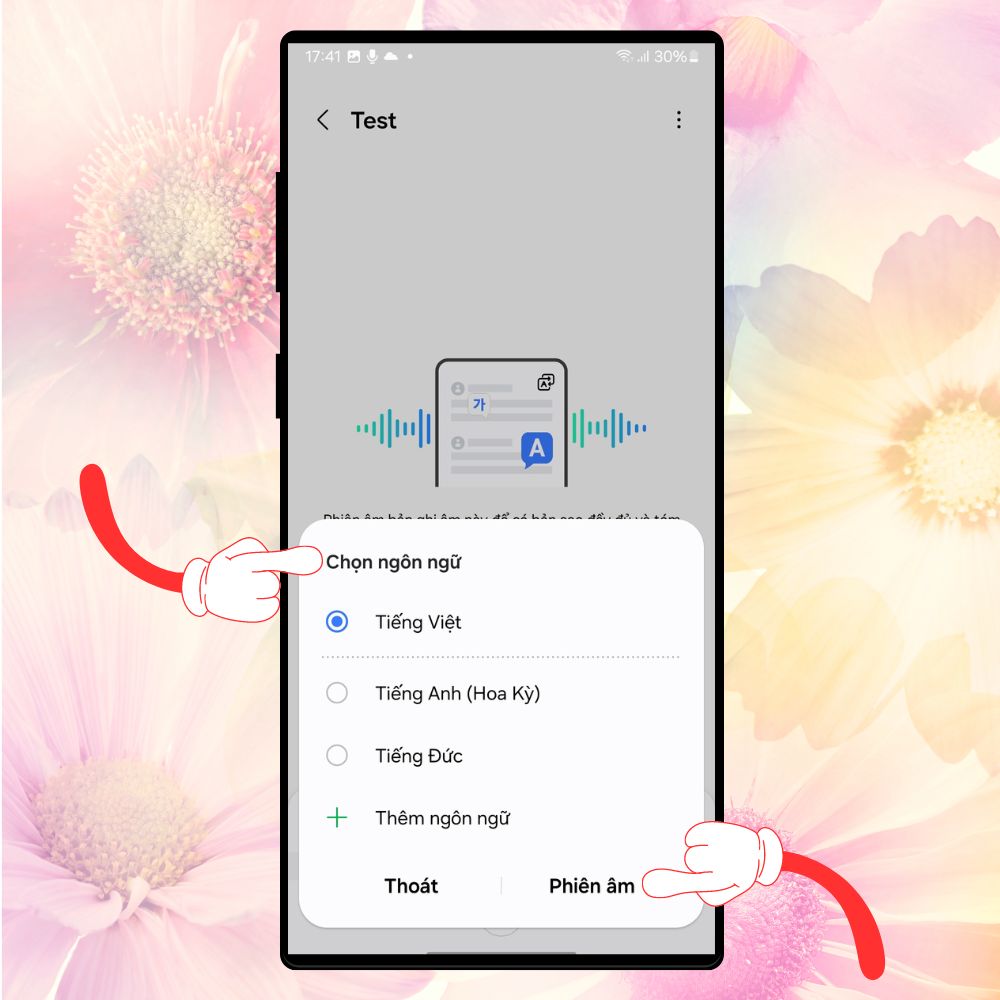 Cách sử dụng tính năng trợ lý ghi âm trên Samsung Galaxy S24 Series 7