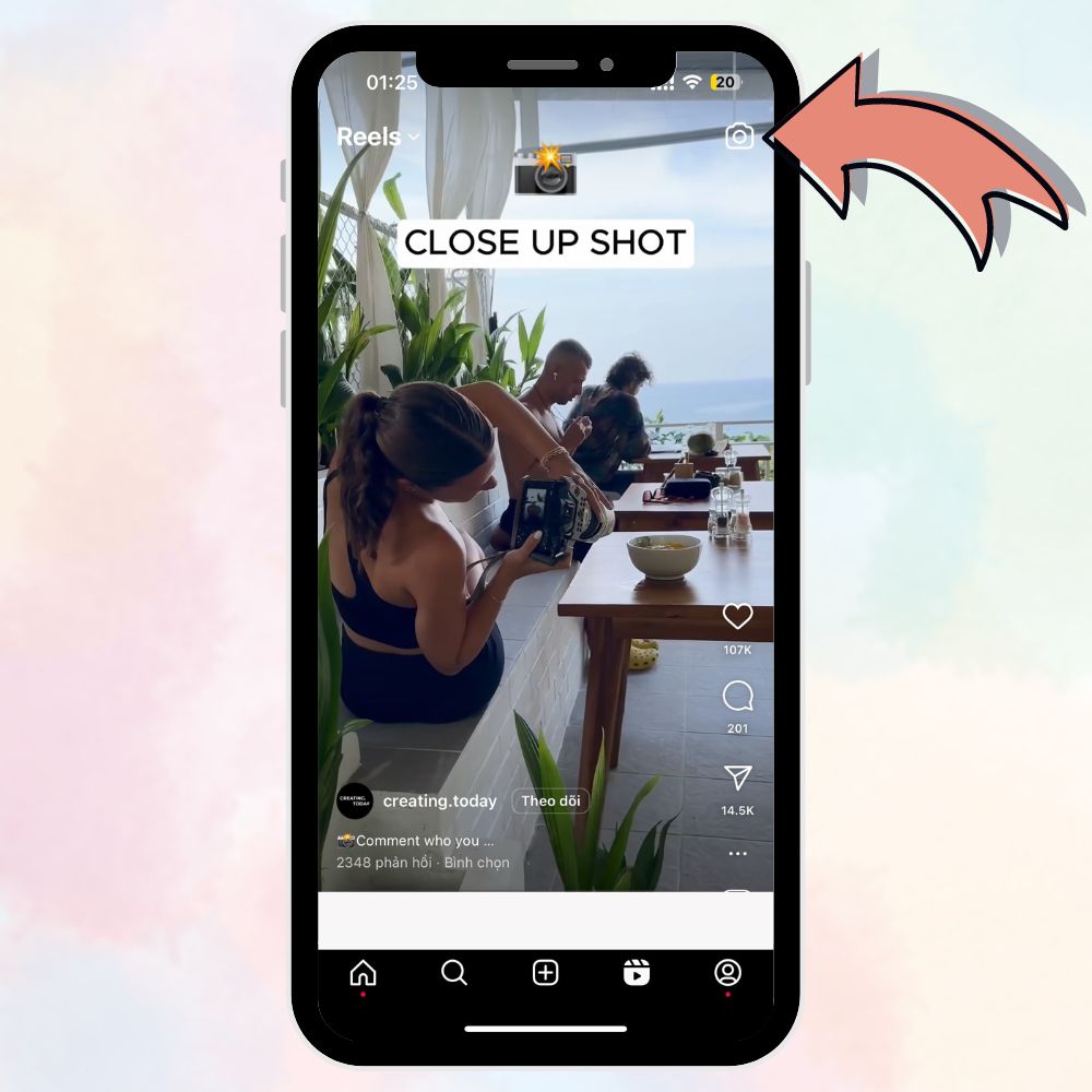 Cách ghim văn bản trong video Reels Instagram chưa đầy 5 giây 1