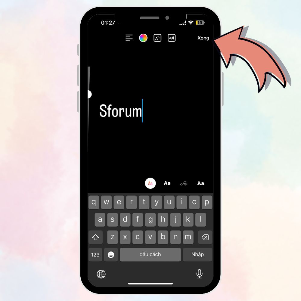 Cách ghim văn bản trong video Reels Instagram chưa đầy 5 giây 4