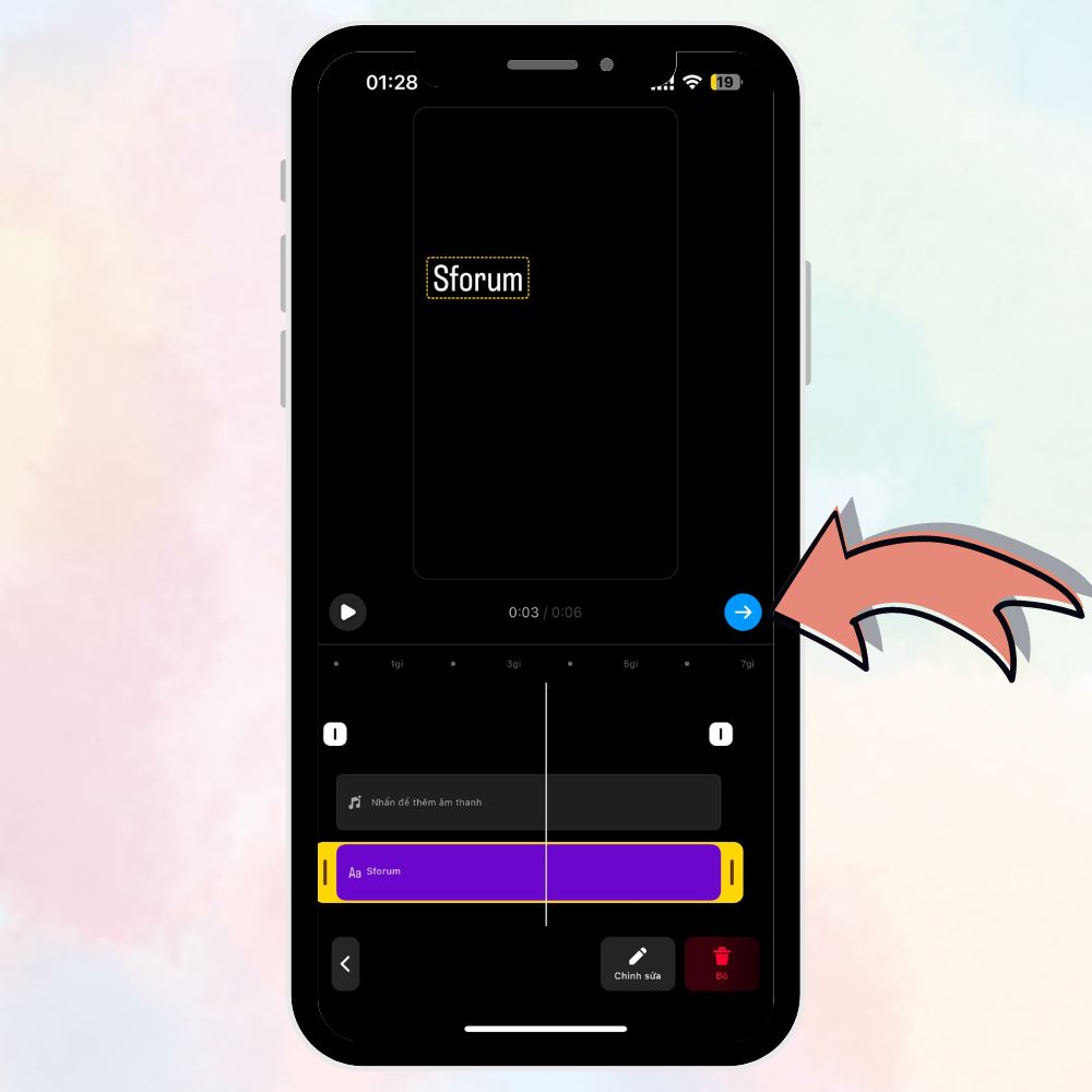 Cách ghim văn bản trong video Reels Instagram chưa đầy 5 giây 6
