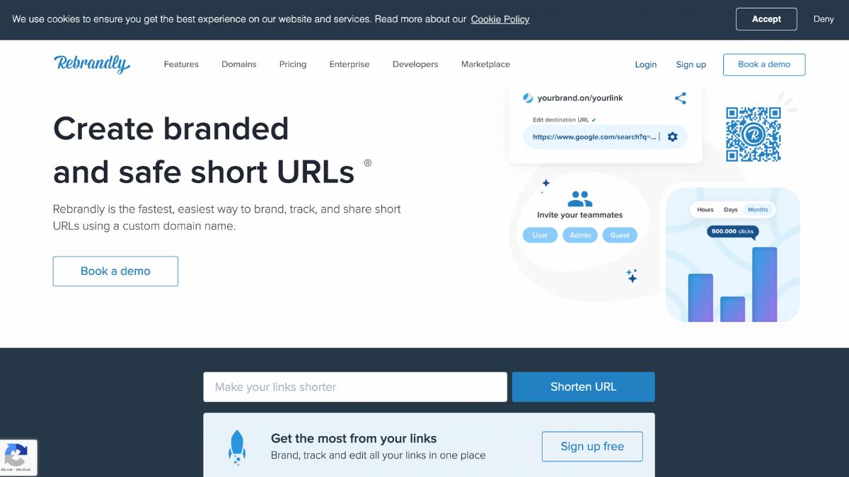 trang web Rút gọn link uy tín