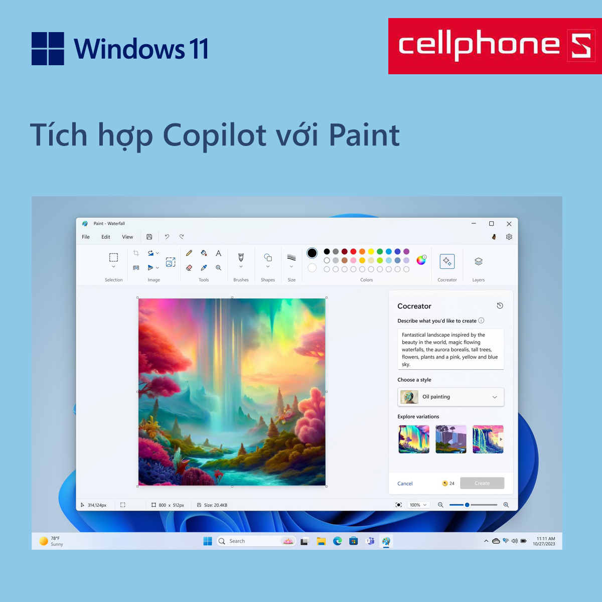 Tích hợp Copilot với Paint
