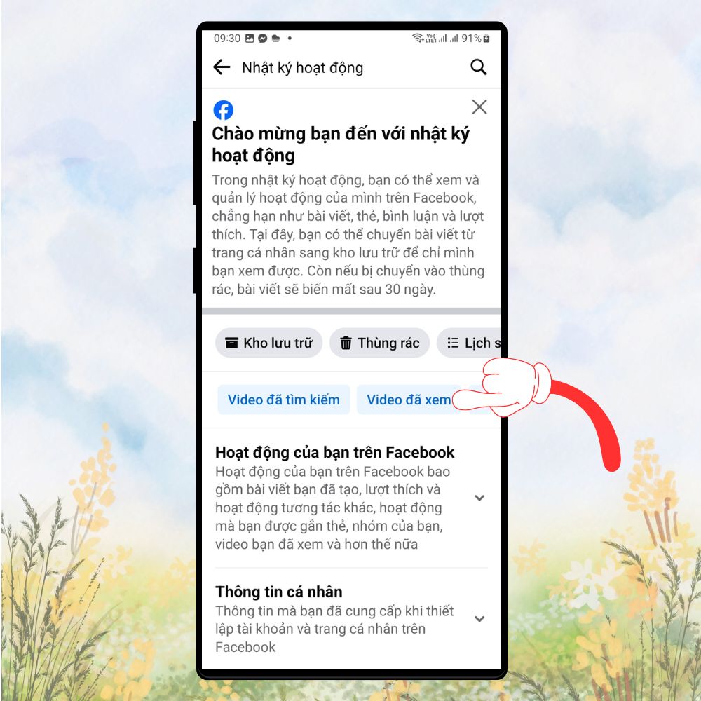 Cách xóa video đã xem trên Facebook vô cùng đơn giản và nhanh chóng 5