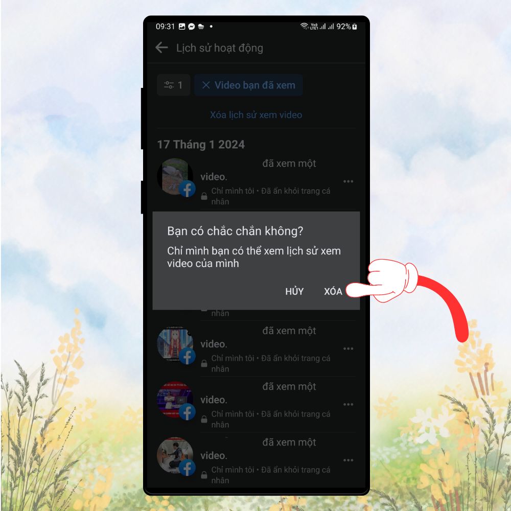 Cách xóa video đã xem trên Facebook vô cùng đơn giản và nhanh chóng 7