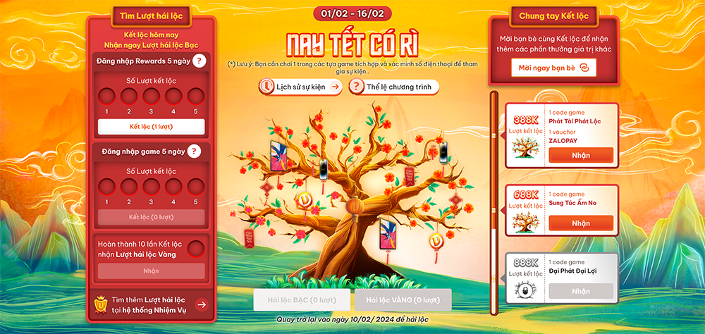 Tích lượt hái lộc, thử vận may