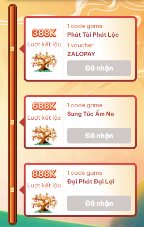Kết lộc đầu năm, thêm phần thưởng
