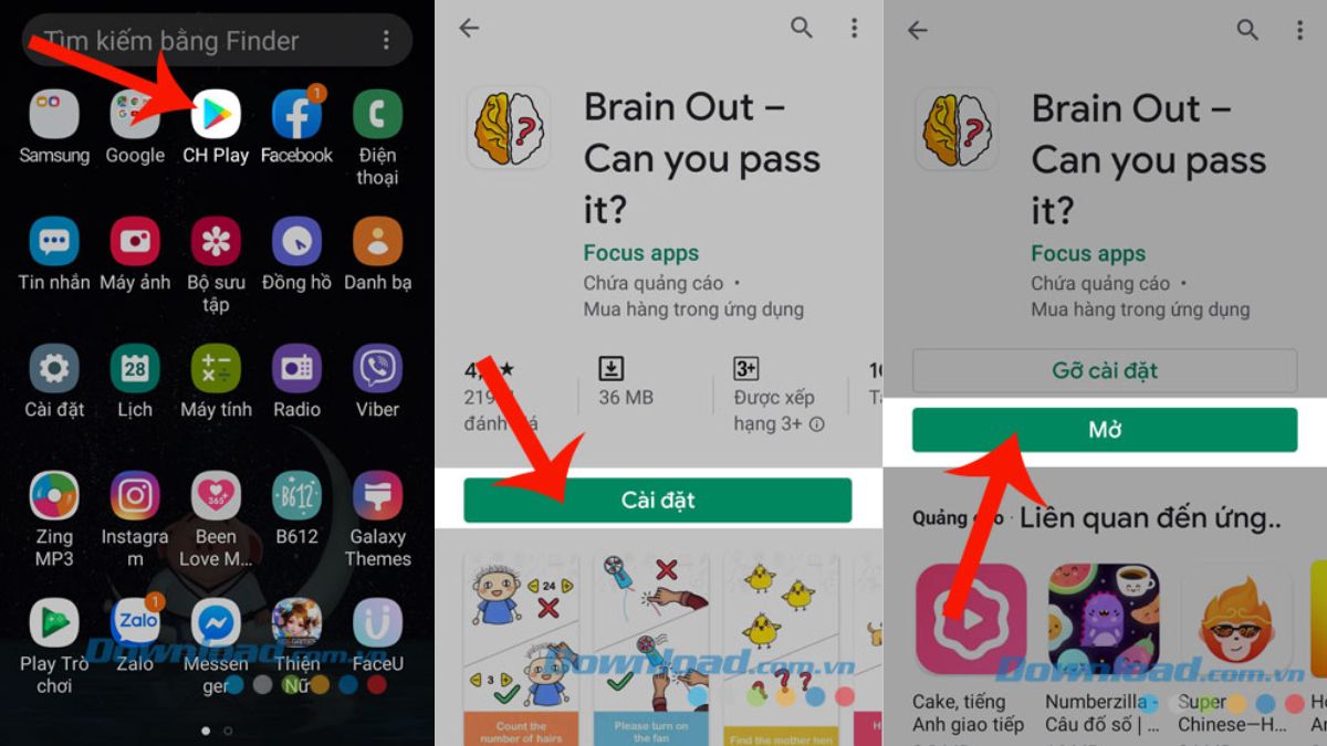 Cách tải Brain Out trên Android
