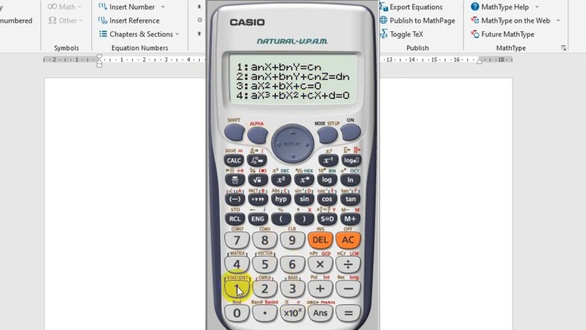 Cách bấm hệ phương trình trên máy tính Casio 570vn 3