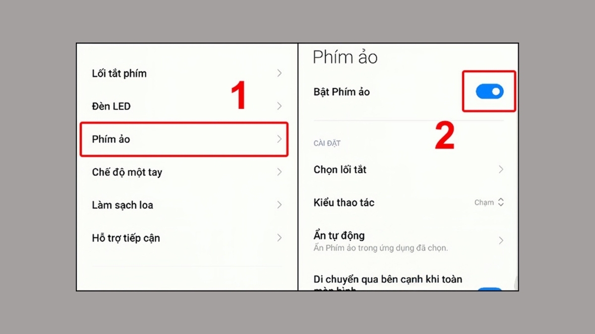 Chụp màn hình điện thoại Redmi bằng phím ảo - bước 2