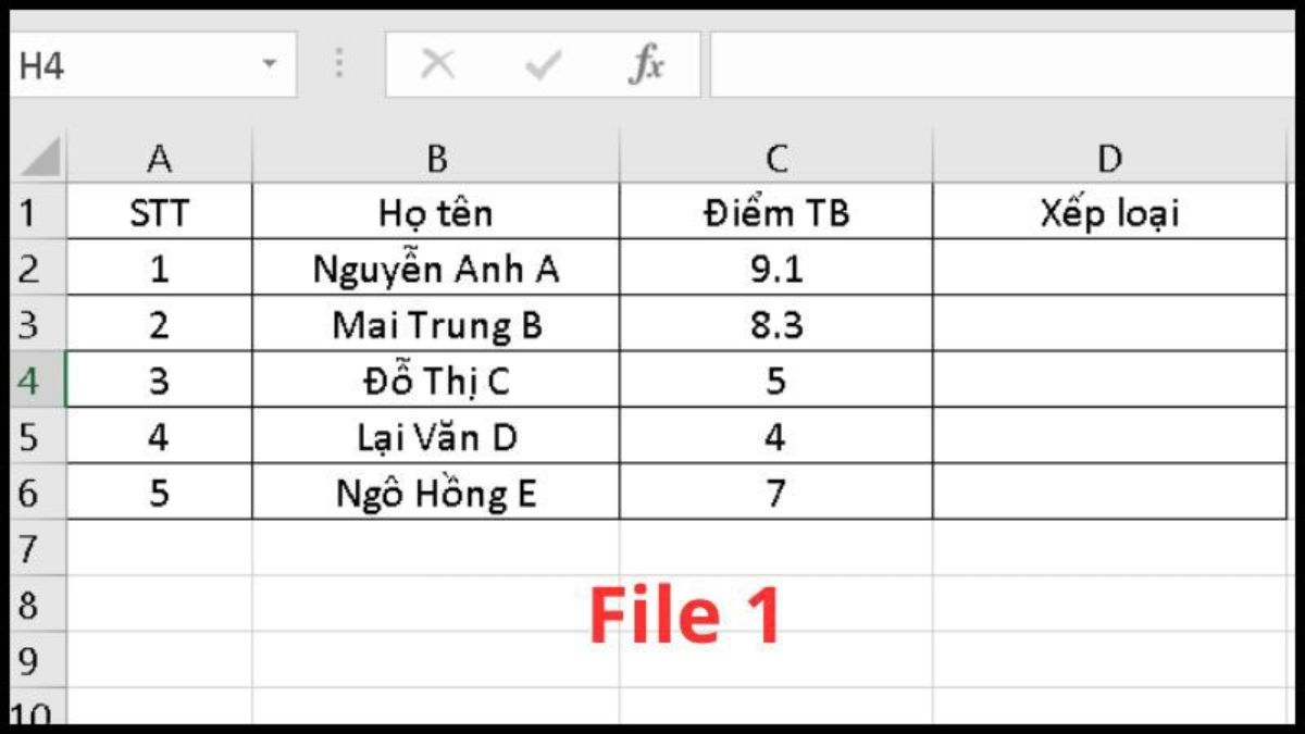 Cách sử dụng hàm VLOOKUP giữa 2 file khác nhau