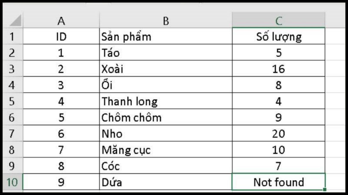 Cách sử dụng hàm VLOOKUP giữa 2 sheet trên nhiều trang tính bước 3