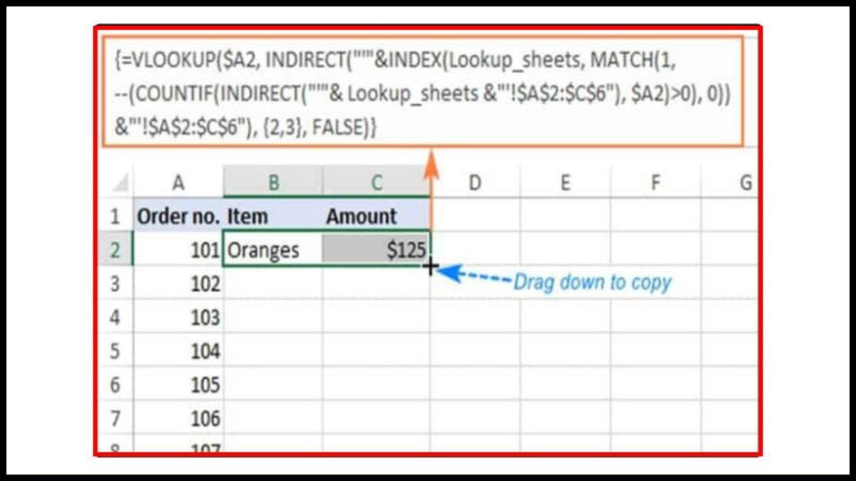 Cách sử dụng hàm VLOOKUP giữa 2 sheet và hàm INDIRECT