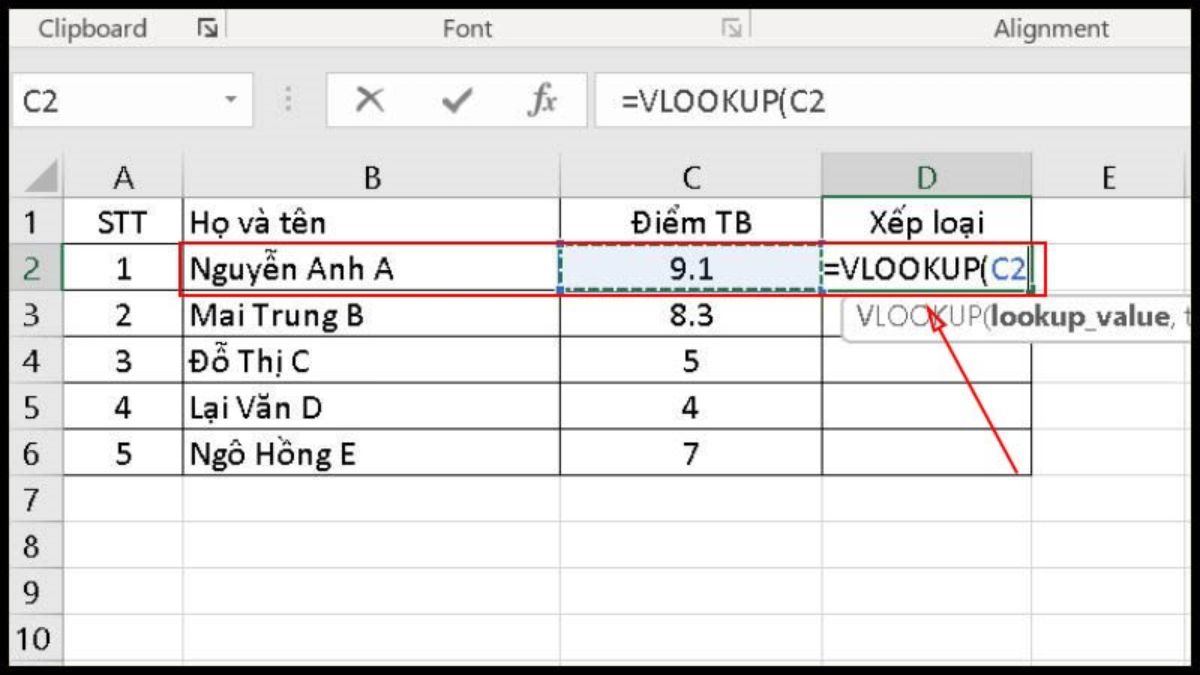 Cách sử dụng hàm VLOOKUP giữa 2 file khác nhau bước 1