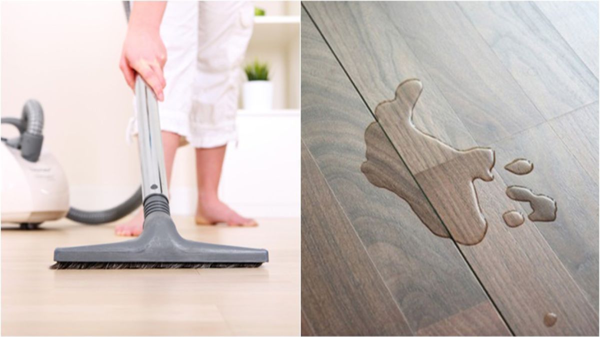 Không dùng máy hút bụi khô để hút nước