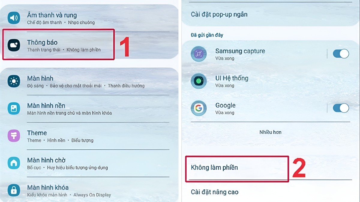 Cách tắt chế độ ưu tiên trên Samsung tự động bước 1