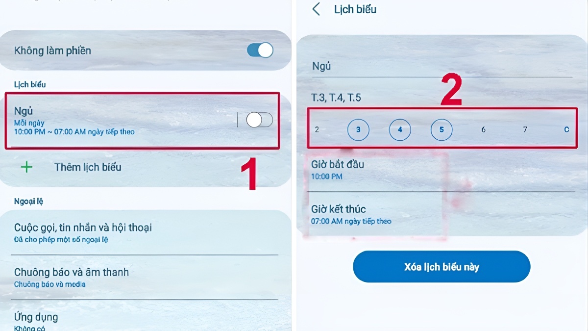 Cách tắt chế độ ưu tiên trên Samsung tự động bước 3
