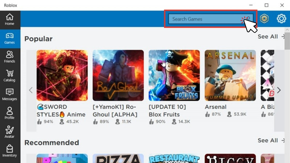 Cài đặt game Cam Conqueror Roblox bước 5