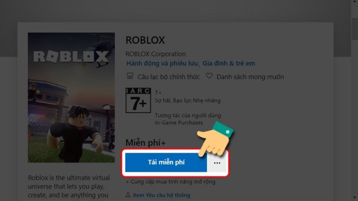 Cài đặt game Cam Conqueror Roblox bước 1