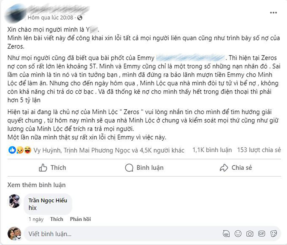 Cựu đường trên top 1 LMHT Việt Nam bị tố lừa đảo và nợ tiền tỷ