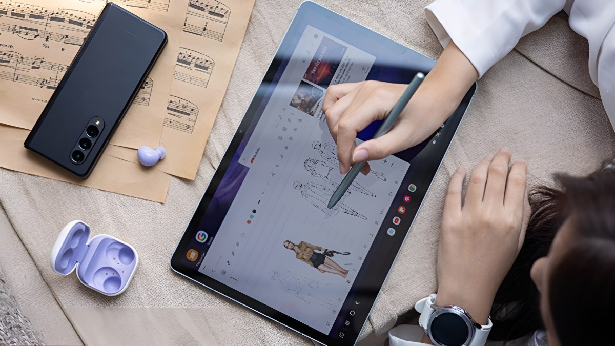 Samsung Galaxy Tab S7 FE 4G - Top máy tính bảng Samsung có bàn phím rời 