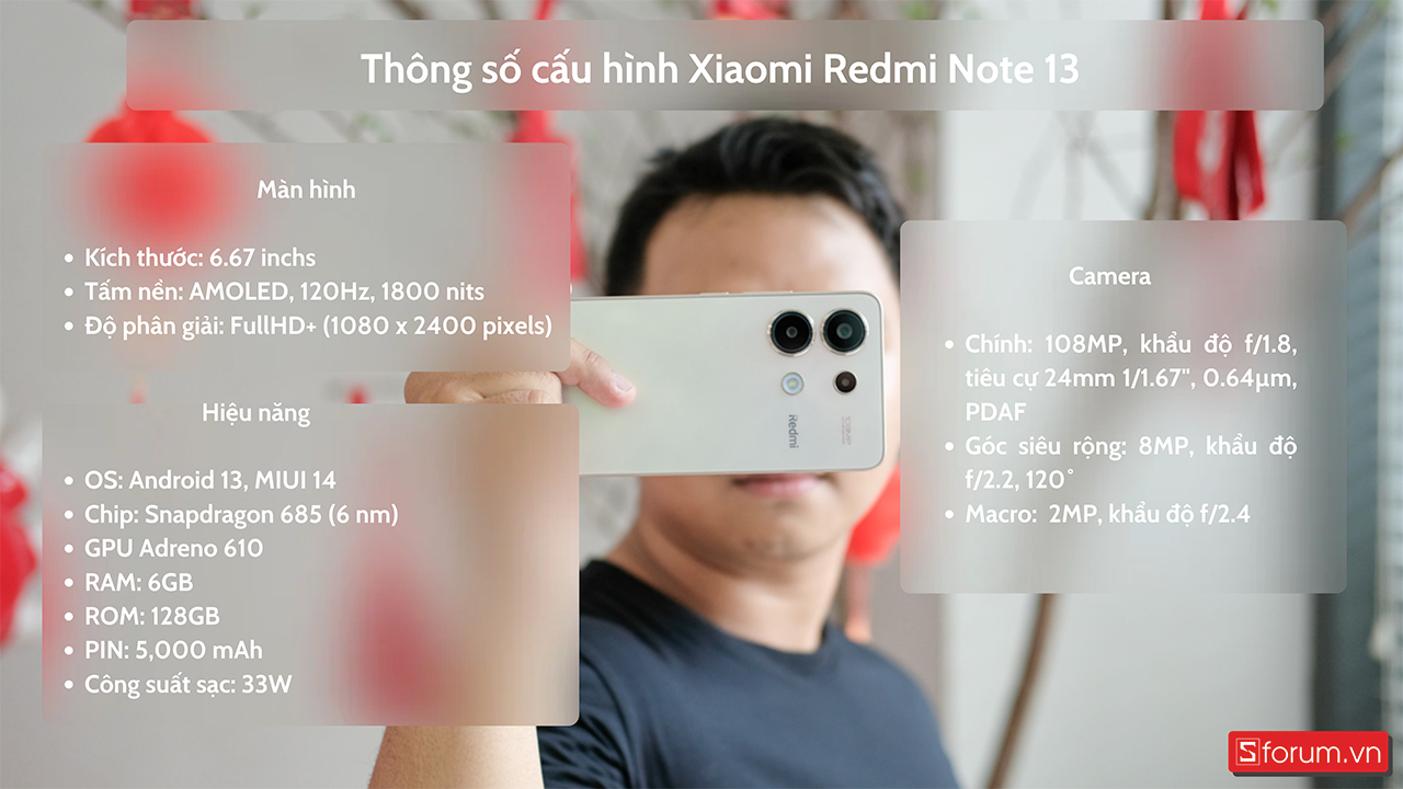 Cấu hình Xiaomi Redmi Note 13