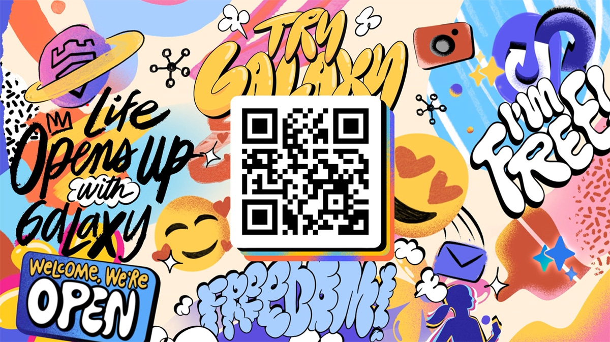 Quét mã QR để trải nghiệm Try Galaxy