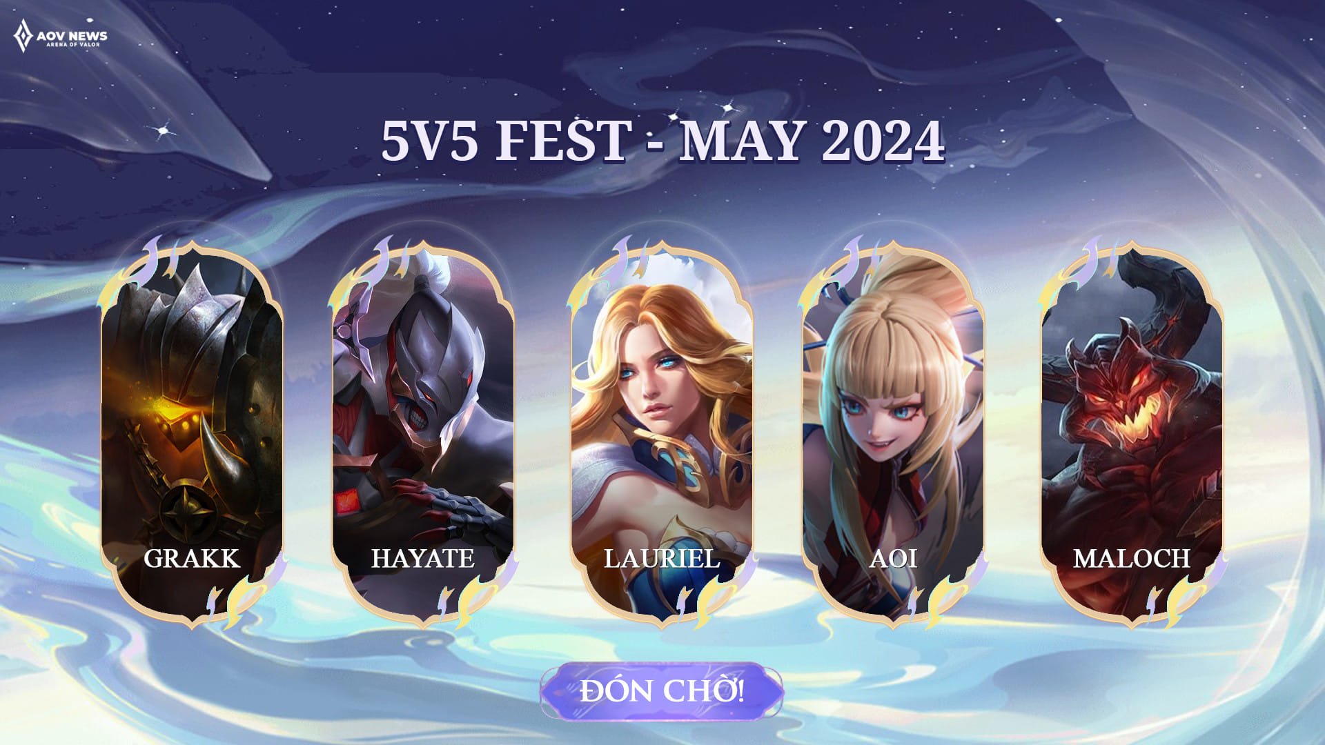 Skin Liên Quân mới trong sự kiện Lễ Hội 5vs5