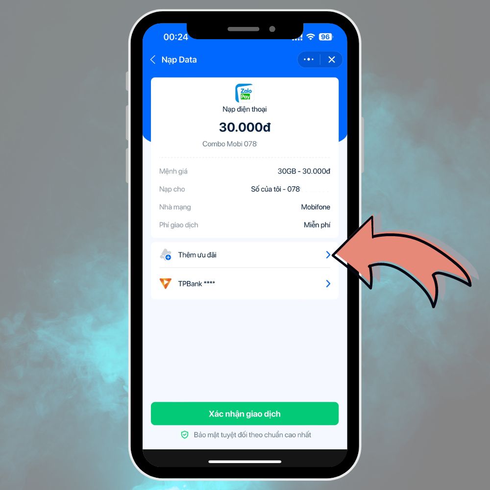 Cách tặng data cho thuê bao khác trên Zalo 6