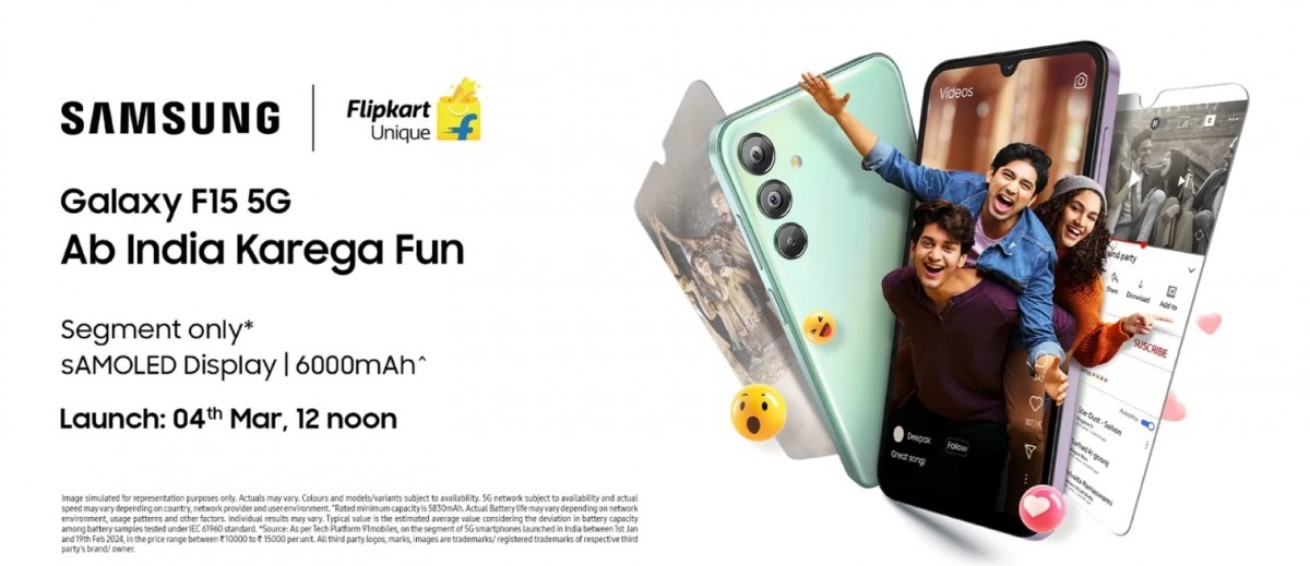 Galaxy F15 5G sẽ ra mắt vào ngày 4/3