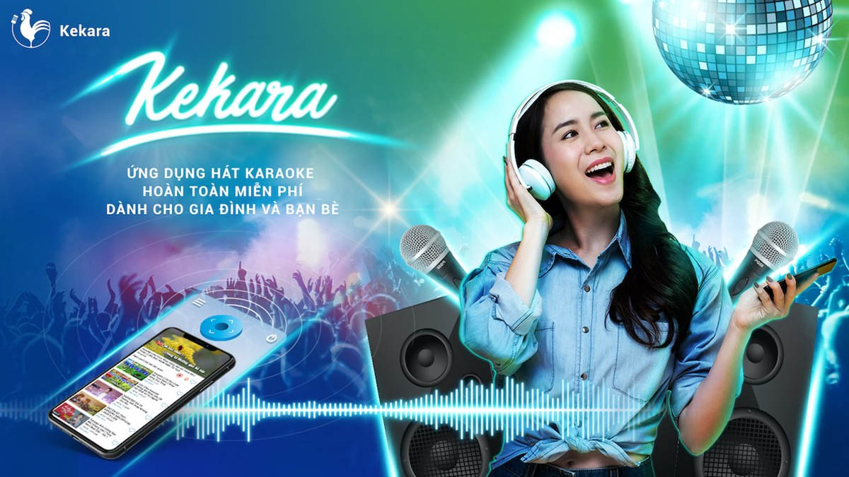 app Kekara - Karaoke thỏa thích hát hò miễn phí