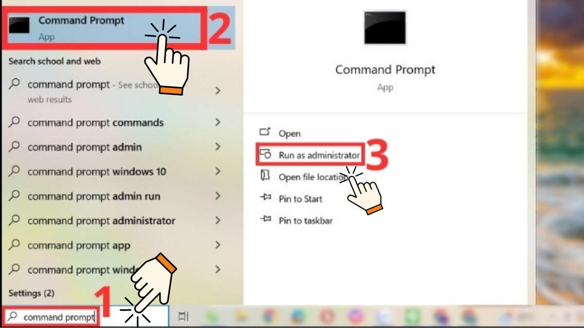 Cách kết nối Wifi trên máy tính bàn qua Command Prompt bước 1