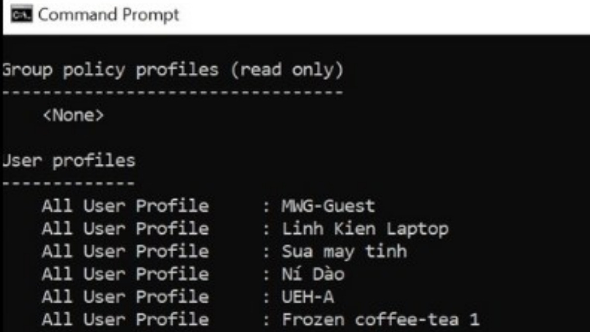 Cách kết nối Wifi trên máy tính bàn qua Command Prompt bước 3