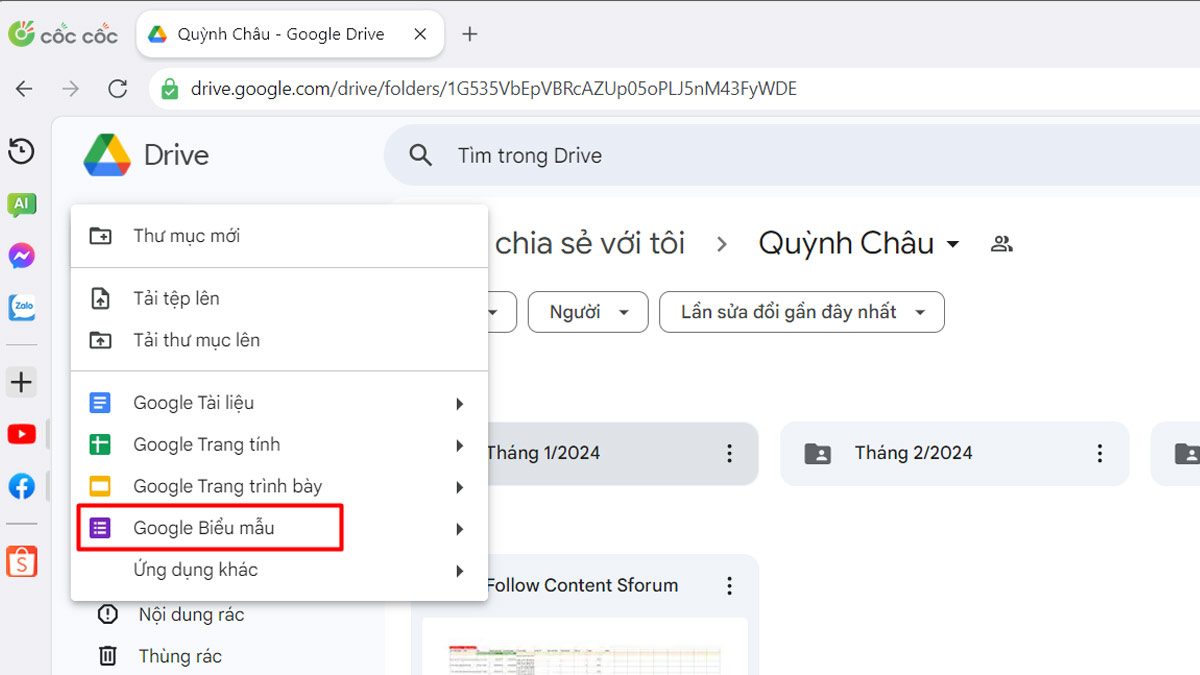 Cách tạo form khảo sát trên Google Form Biểu Mẫu bước 2