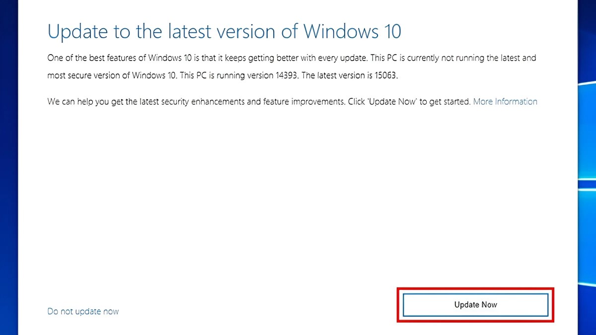 Cách cập nhật update windows 10 bằng Window Assistant bước 3