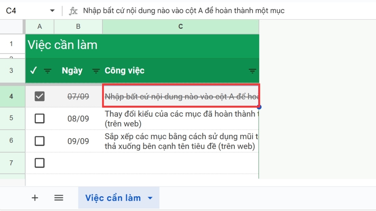 Sử dụng tính năng Wrap Text