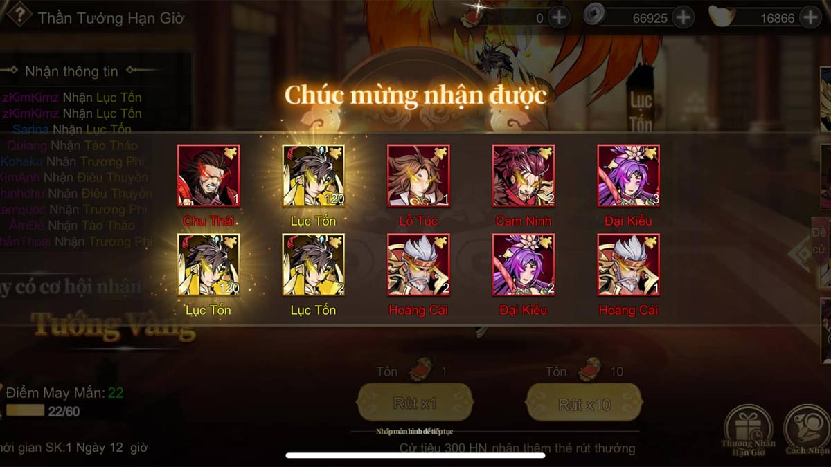 Tại sao nhập code chiến hồn tam quốc không thành công?