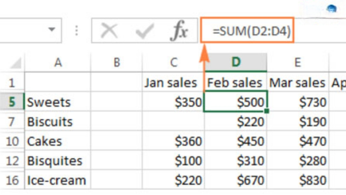Dùng CONSOLIDATE trong Excel hợp nhất nhiều bảng tính bước 3