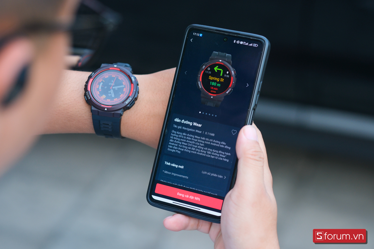 Dẫn đường trên Amazfit Active Edge