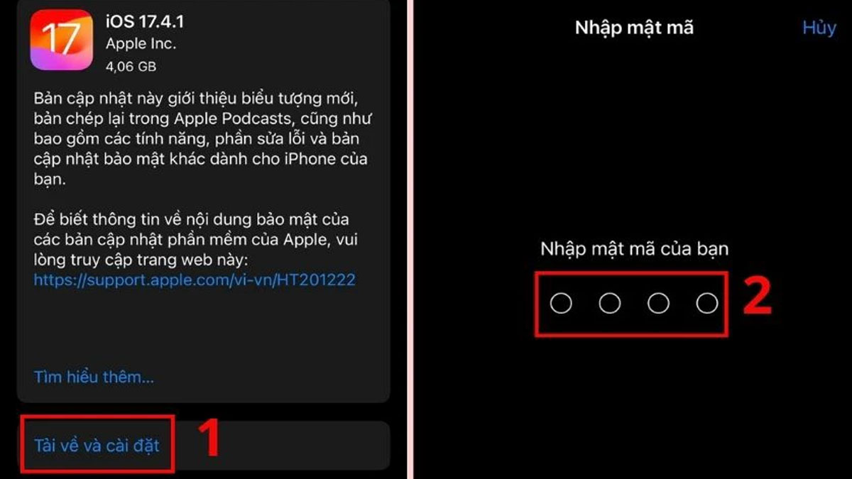 Nhấn chọn vào Tải về và Cài đặt