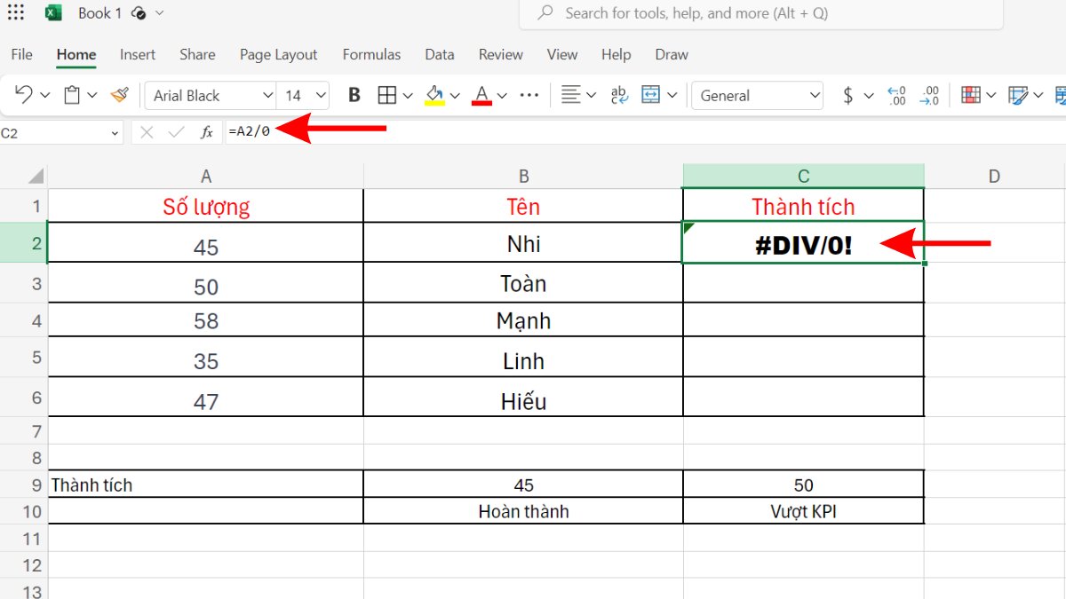 Làm thế nào để phân biệt giữa lỗi SPILL và các lỗi khác trong Excel?