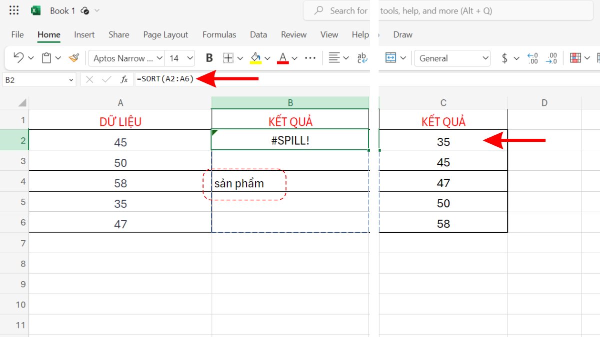 Cách khắc phục lỗi SPILL trong Excel cực đơn giản