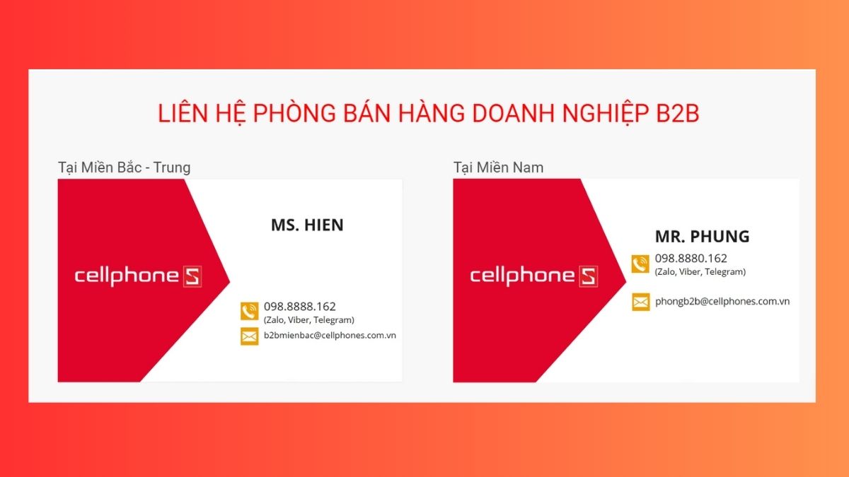 Mua ngay MacBook sỉ số lượng nhiều tại CellphoneS - Liên hệ tại đây