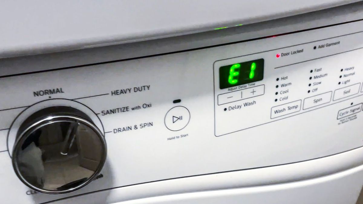 Máy giặt Aqua báo lỗi E1 là lỗi gì?