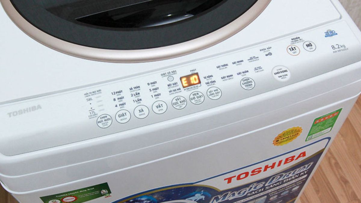 Máy giặt báo E10 là lỗi gì?