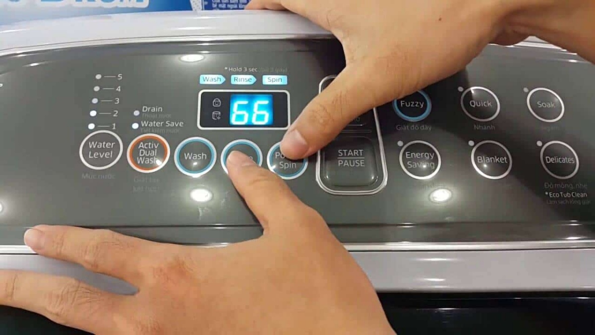 Cách thiết lập máy khắc phục máy giặt không vắt được