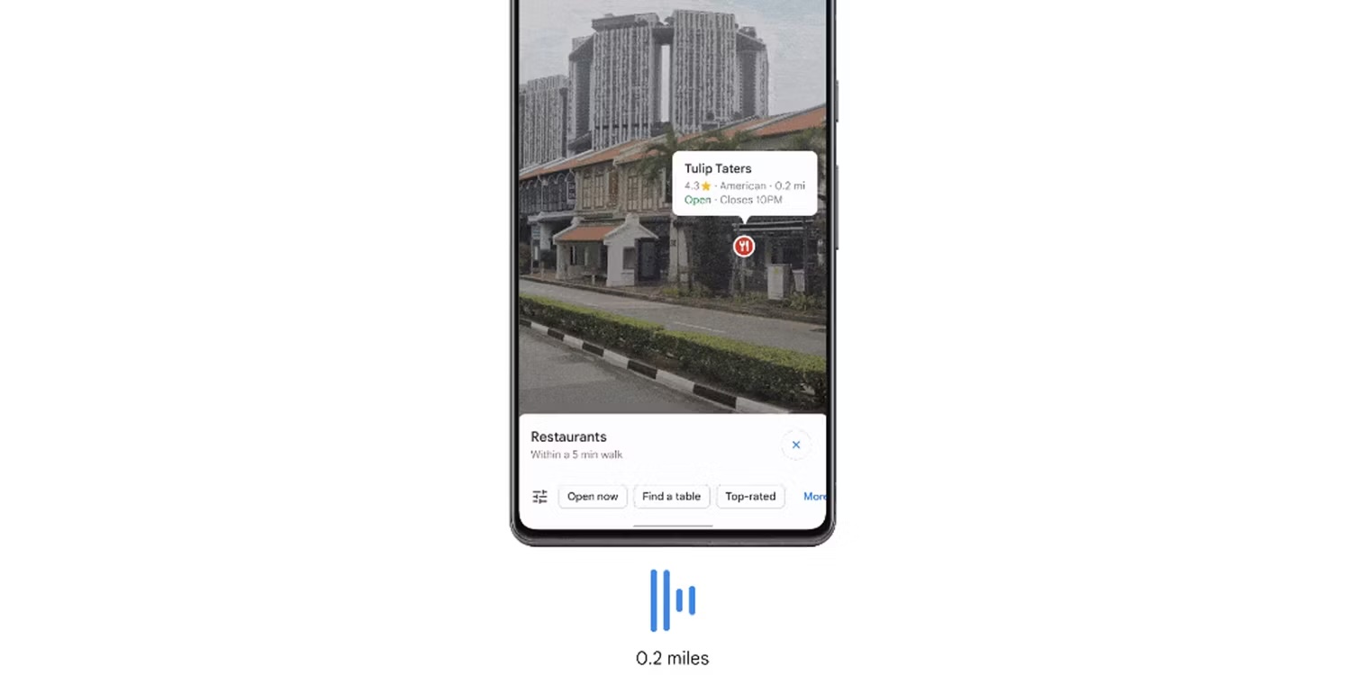 Tính năng này giúp người dùng thu thập thông tin về các địa điểm và cơ sở một cách trực quan