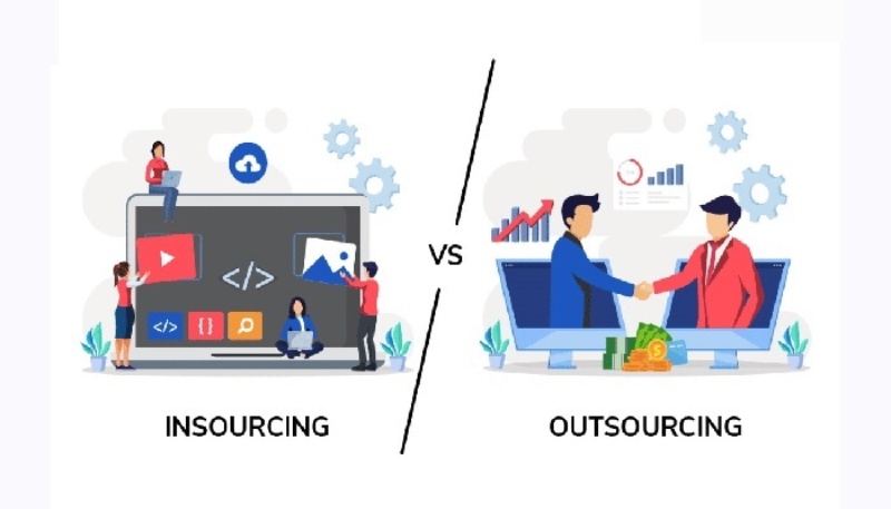 Phân biệt Insourcing và Outsourcing