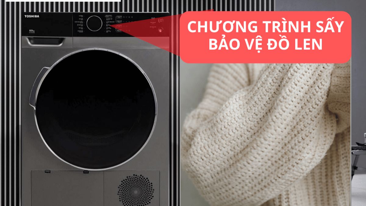 Tính năng sấy riêng cho đồ len