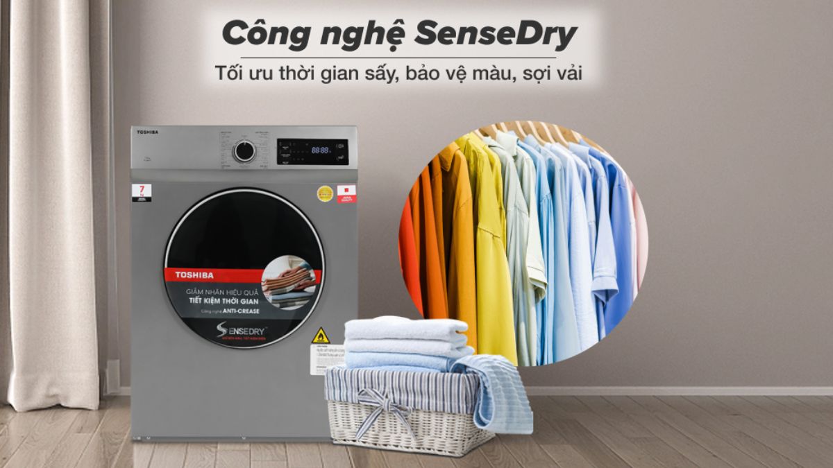 Giúp quần áo được bền màu nhờ công nghệ Sensedry